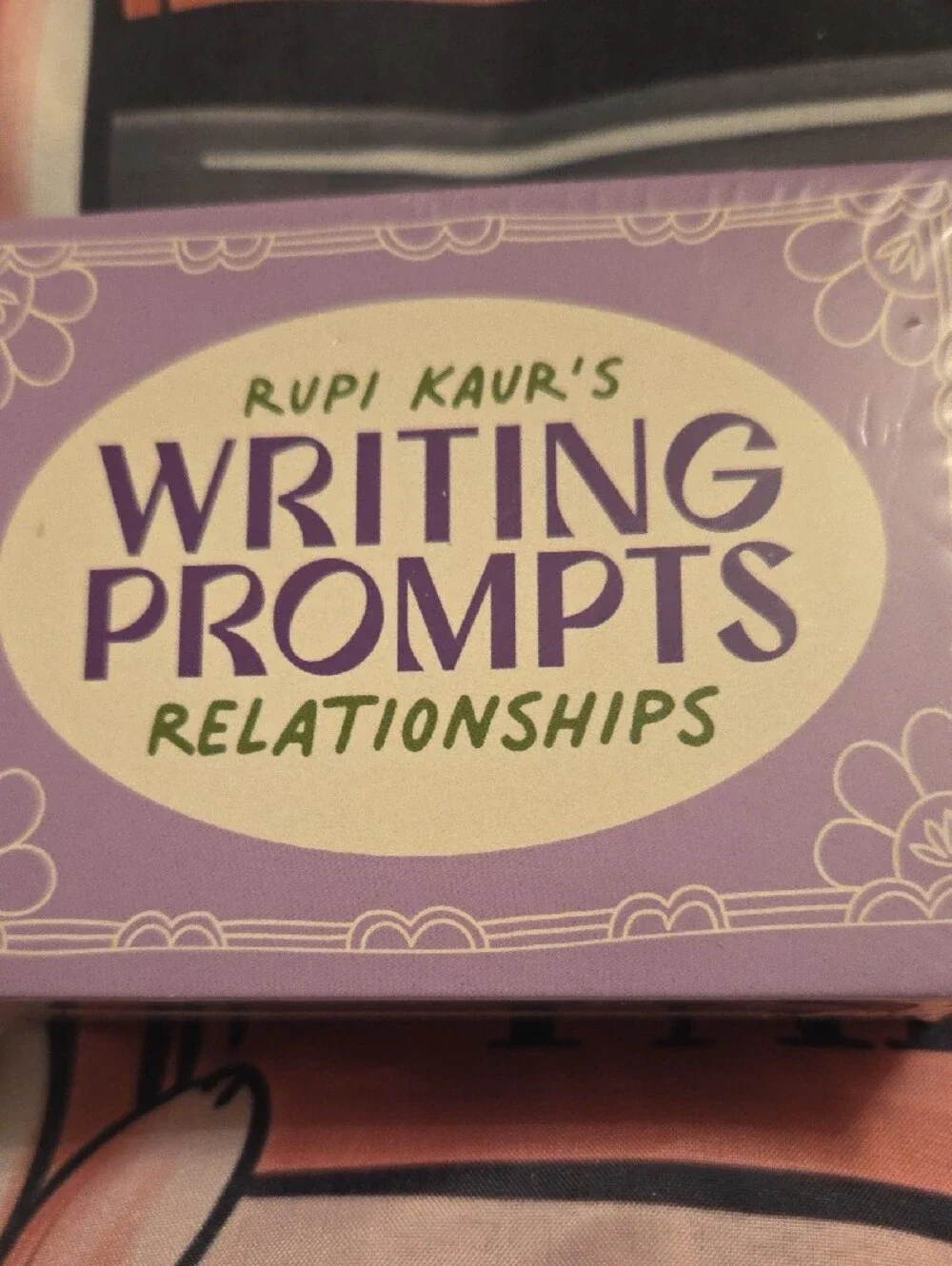 Rupi Kaur Writing Prompts: Relationships - Purple Prompt Deck